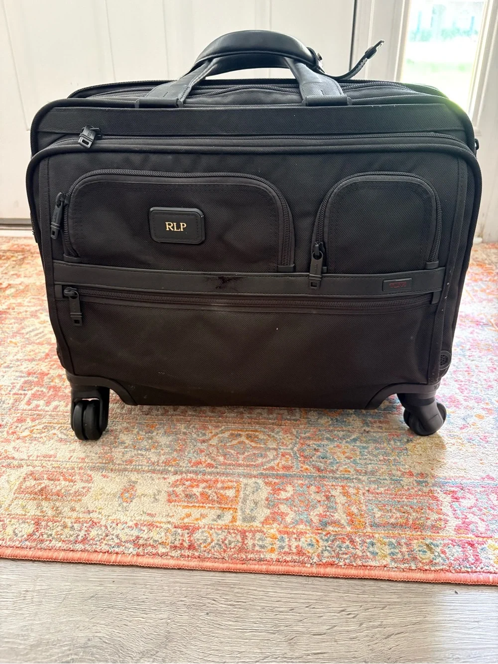 Tumi Black Rolling Briefcase